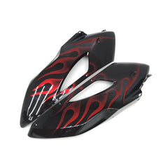 Black Red Flame Fairing Accessories For Honda CBR1000RR 2004-2005