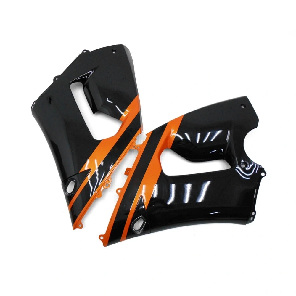 Orange Black Side Fairing Kit For Kawasaki ZX-6R 2005-2006 - Image 1
