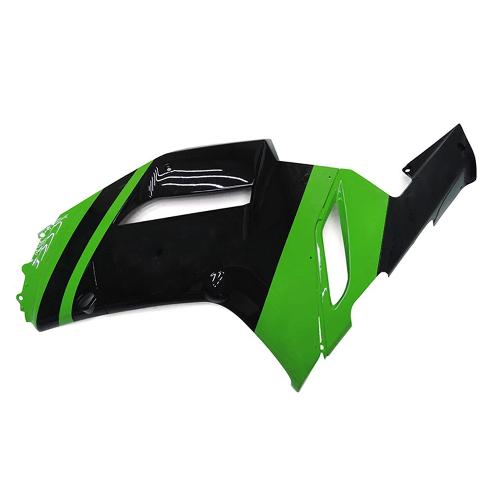 Black Green Side Fairing For Kawasaki ZX-6R 2007-2008 - Image 2