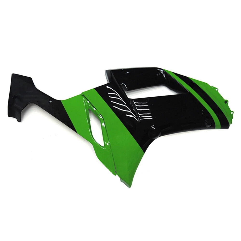 Black Green Side Fairing For Kawasaki ZX-6R 2007-2008 - Image 3
