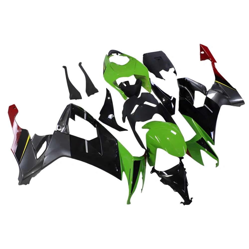 Black Green Fairing Kit For Kawasaki ZX-10R 2008-2010