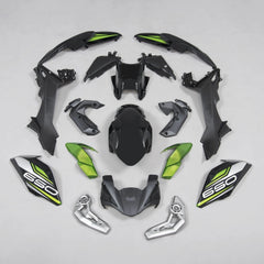 Black Green Fairing Kit For Kawasaki Z650 2017-2019