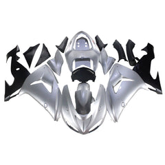 Silver Black Fairing Kit For Kawasaki ZX-10R 2006-2007