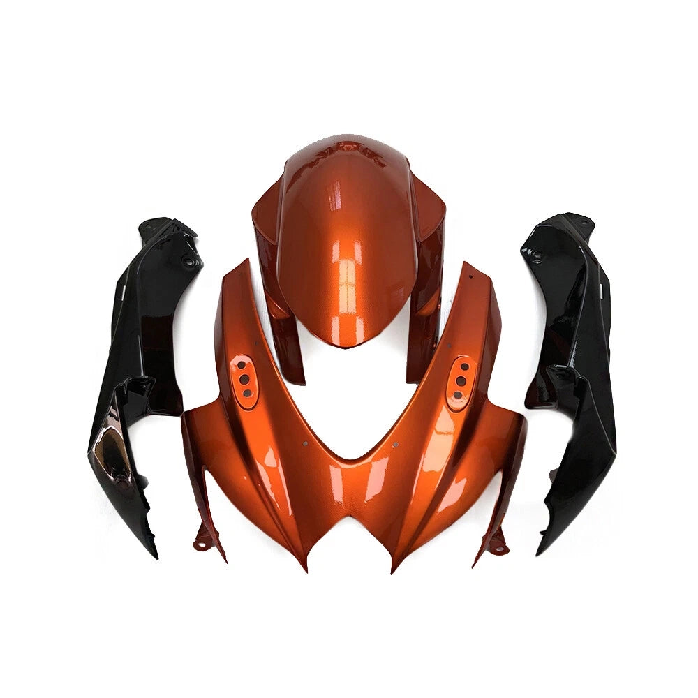 Orange Black Fairing Kit For Suzuki GSXR600/GSXR750 2008-2010 
