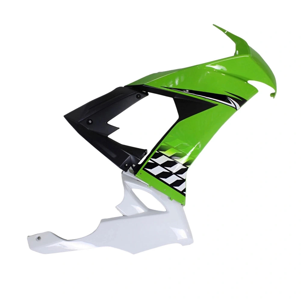 White Green Side Fairing For Kawasaki ZX-10R 2008-2010 - Image 1