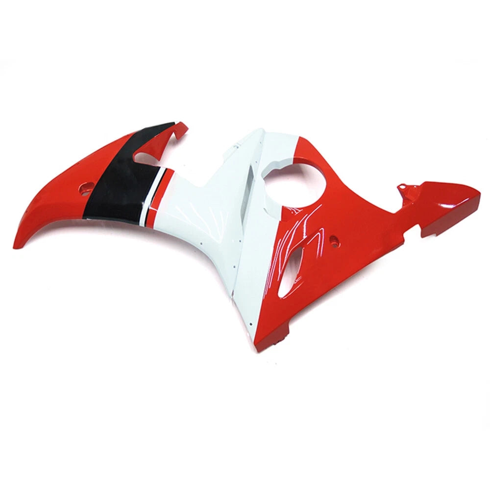 Black Red Side Fairing For Yamaha YZF-600 R6 2005 - Image 1