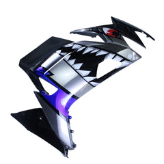 Silver Black Side Fairing For Kawasaki ER6F/Ninja650R 2020-2022  - Image 1