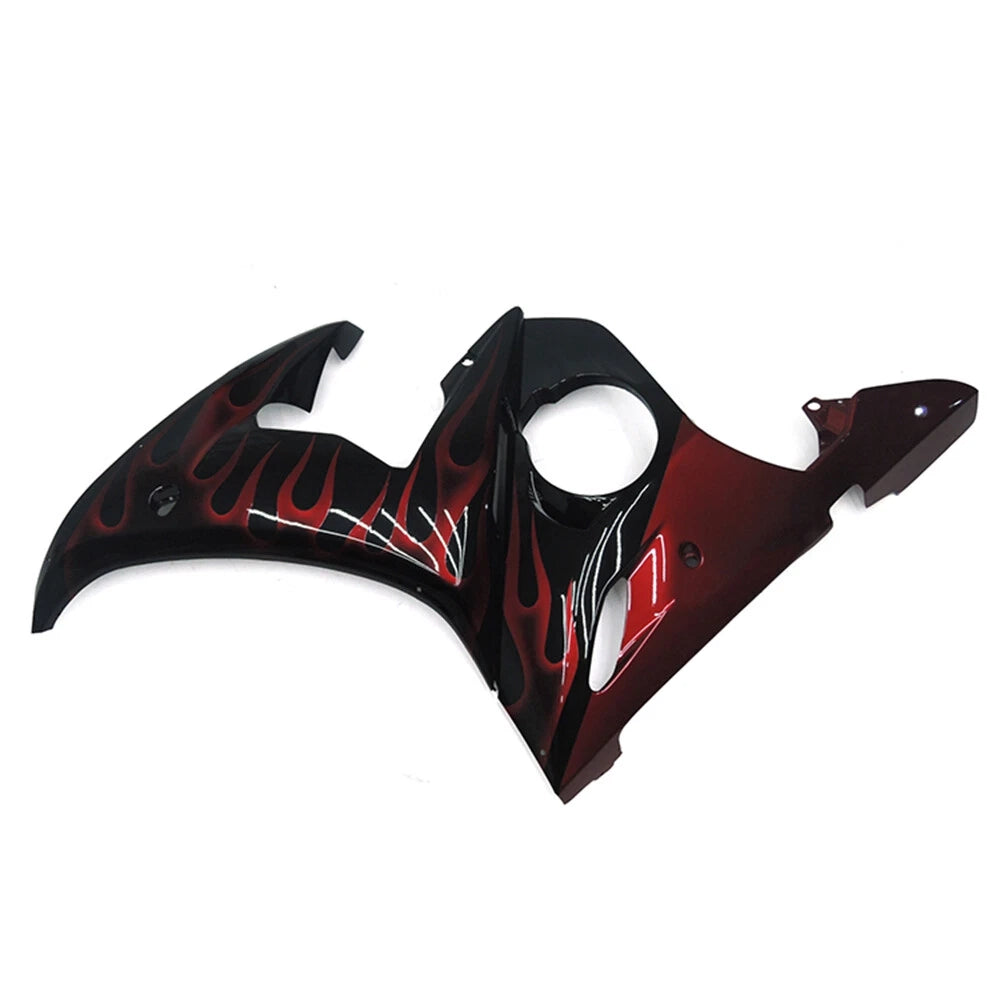Black Flame Side Fairing For Yamaha YZF-600 R6 2005 - Image 1