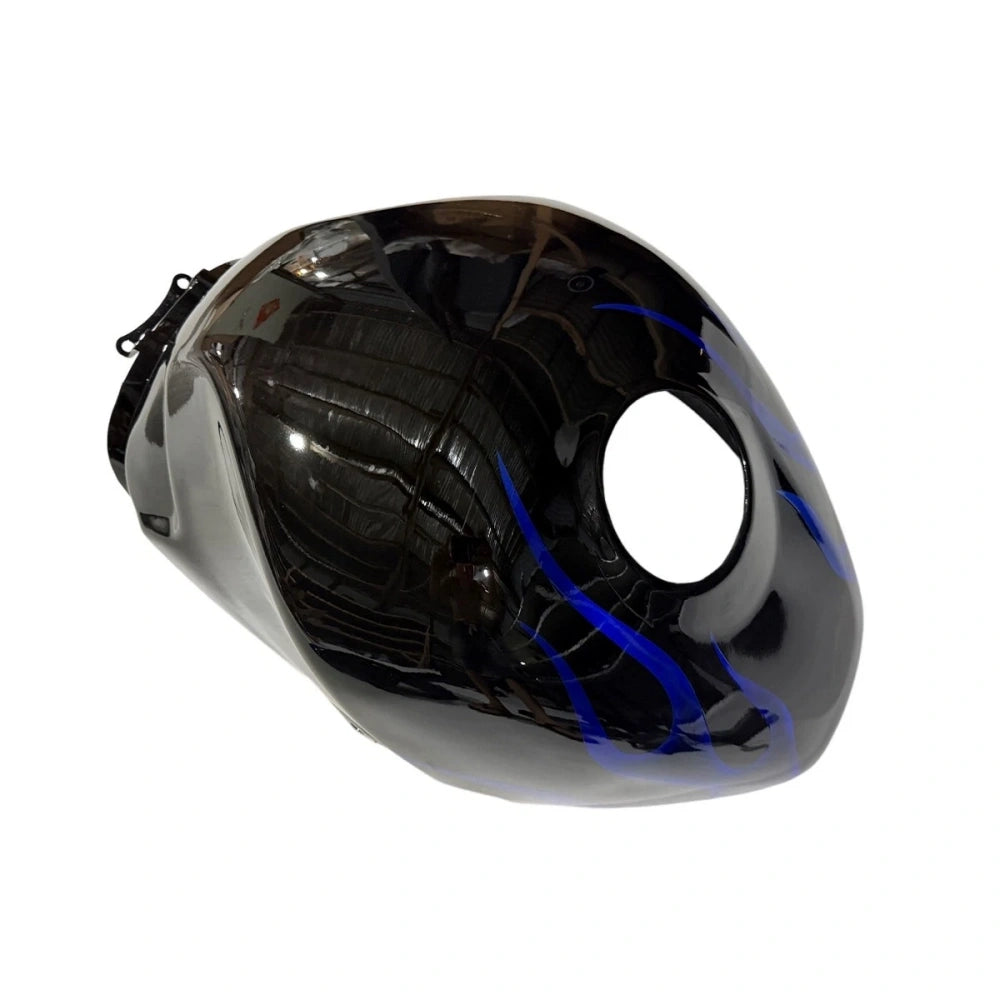 Black and Blue Flame Tank Cover For Honda CBR1100XX 1996-2007