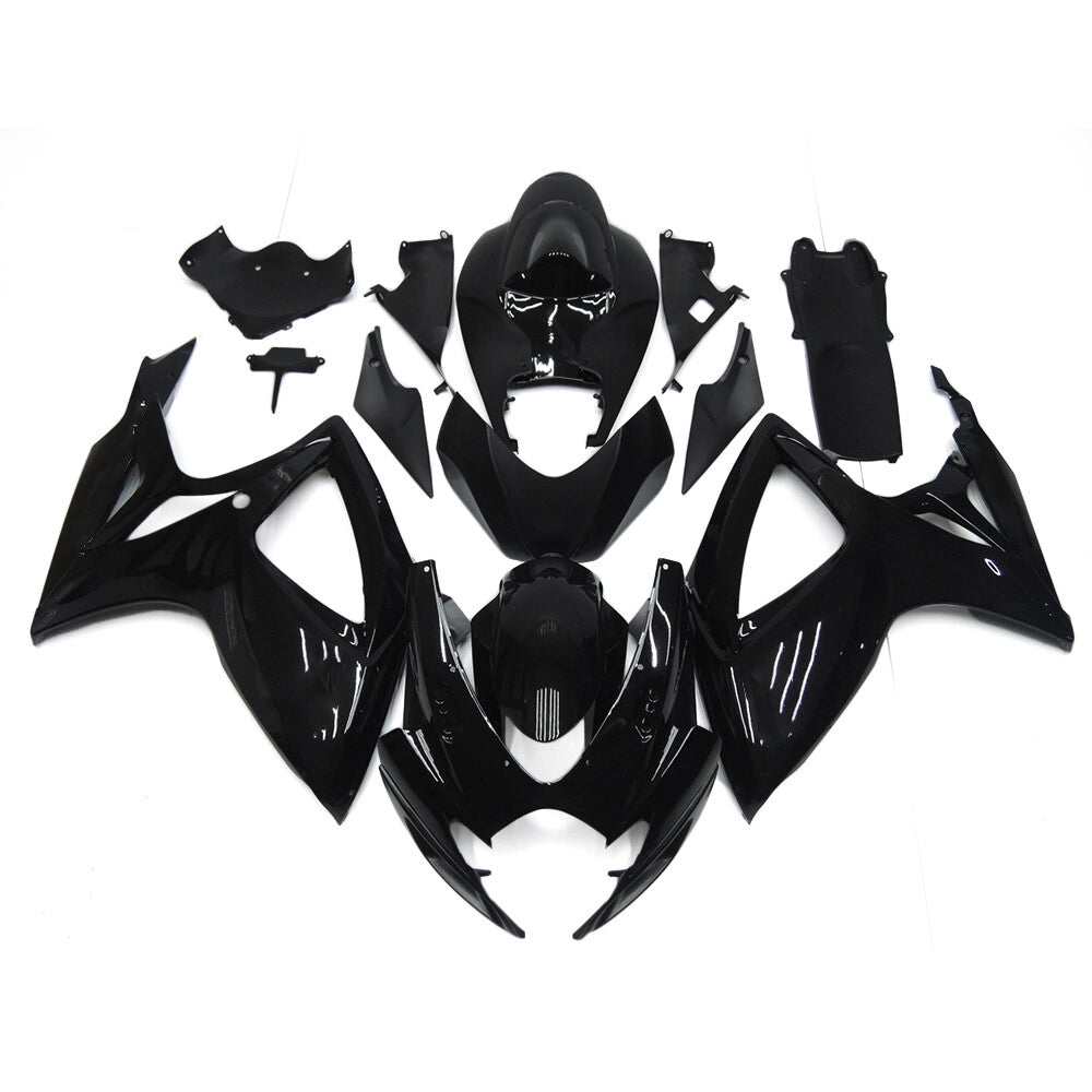 All Black Fairing Kit For Suzuki GSXR600/GSXR750 K6 2006-2007