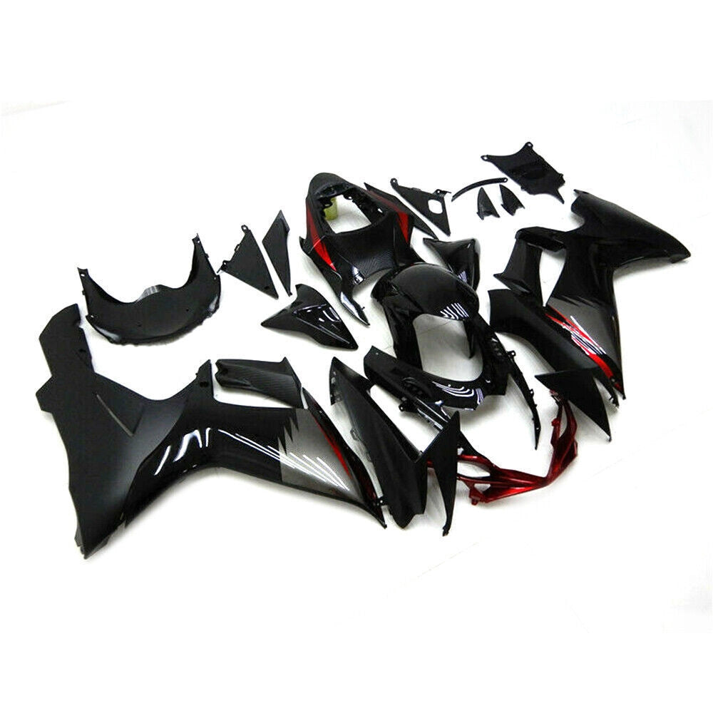Black and Gray Fairing Kit For Suzuki GSXR600/GSXR750 2011-2019 