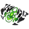 Black Green Fairing Kit For Kawasaki Z1000 2010-2013