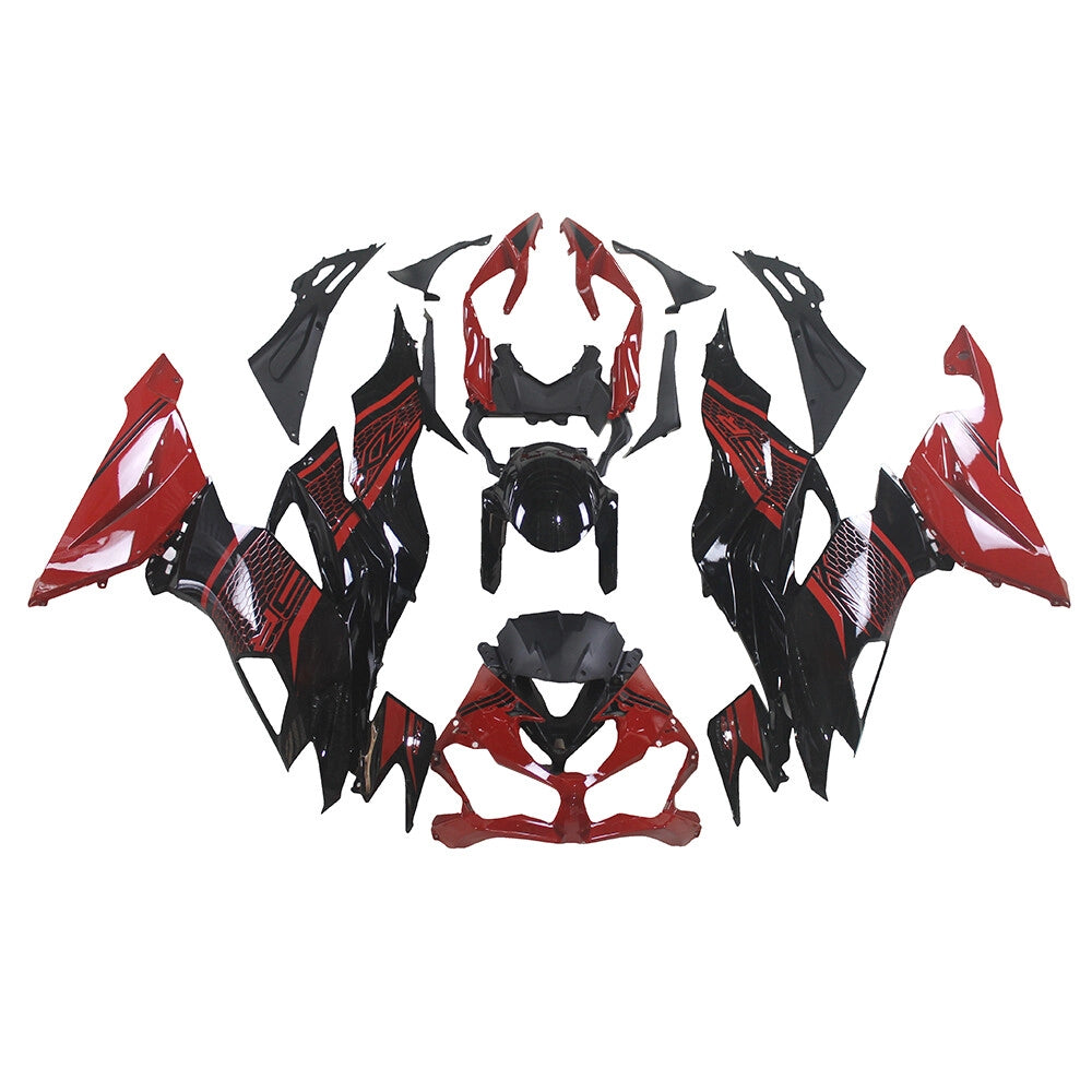 Red Black Fairing Kit For Kawasaki ZX-6R 2019-2023