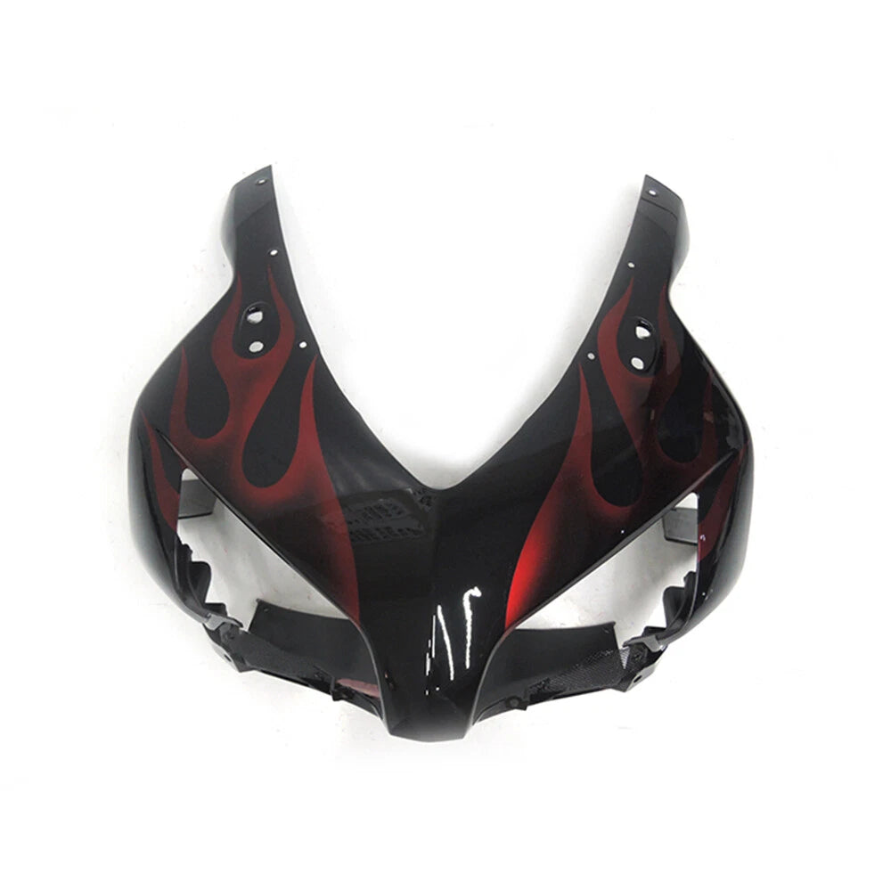 Black Red Flame Nose Fairing For Honda CBR1000RR 2004-2005