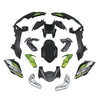 Black Green Fairing Kit For Kawasaki Z650 2017-2019