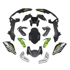 Black Green Fairing Kit For Kawasaki Z650 2017-2019