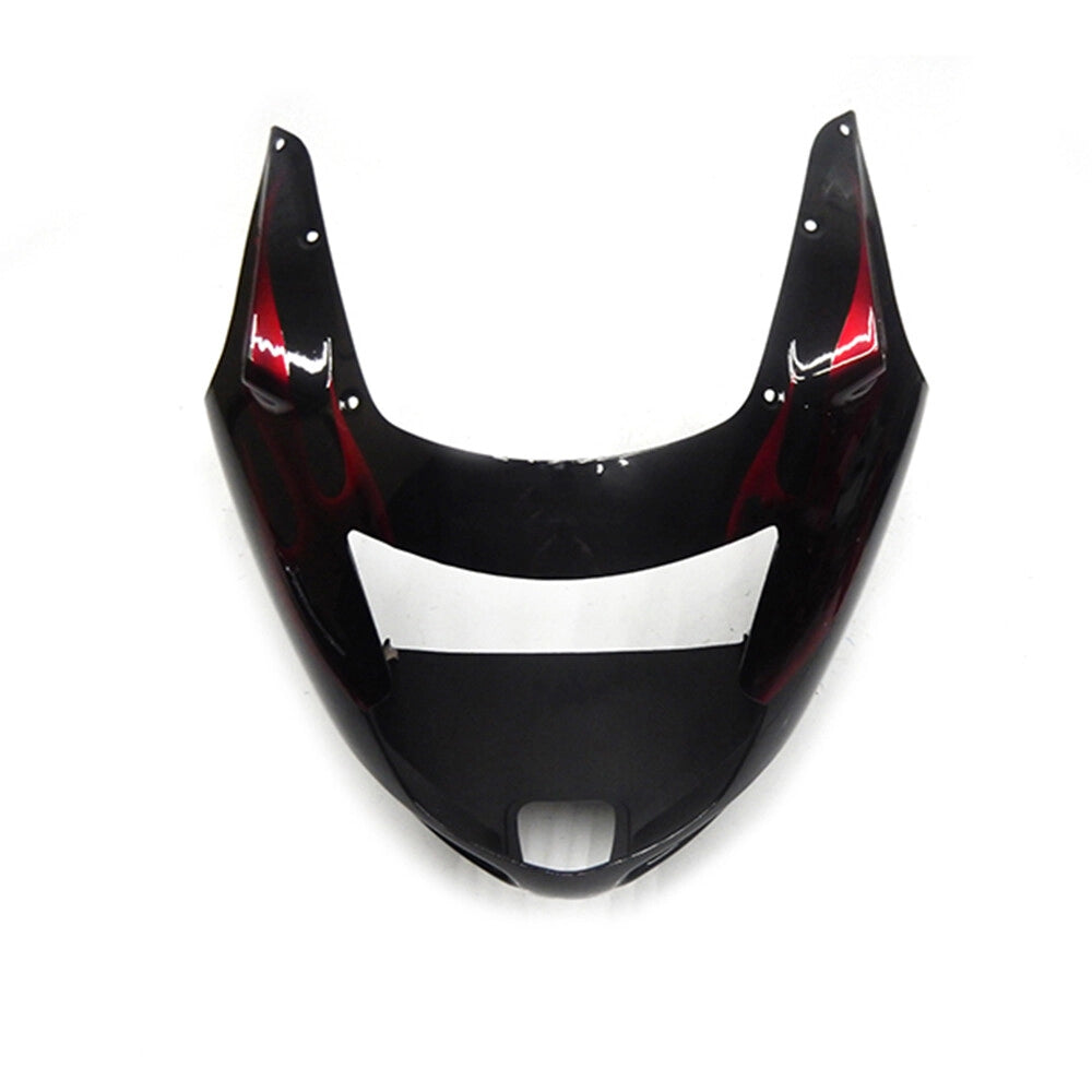 Black and Red Flame Nose Fairing For Honda CBR1100XX 1996-2007