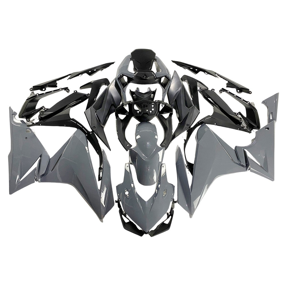 Black Gray Fairing Kit For Honda CBR500R 2019-2021