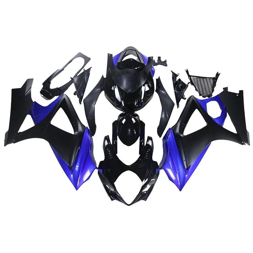 Blue Black Fairing Kit For Suzuki GSXR1000 K7 2007-2008