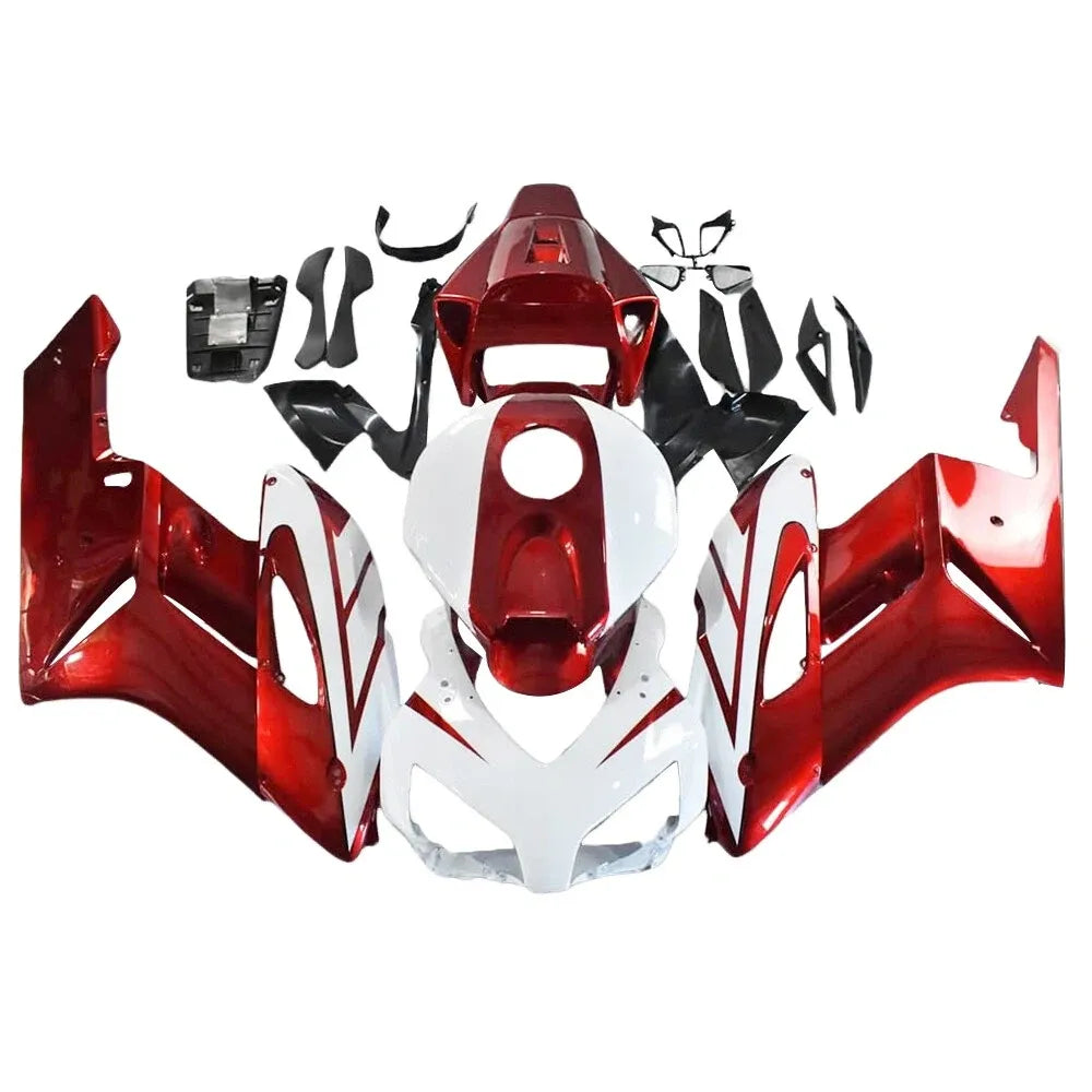 Red and White Fairing Kit For Honda CBR1000RR 2004-2005