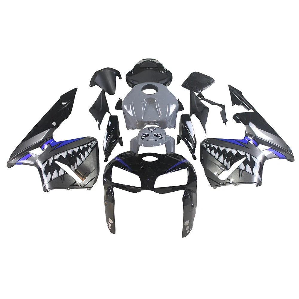 Gray Black Fairing Kit For Honda CBR600RR F5 2005-2006
