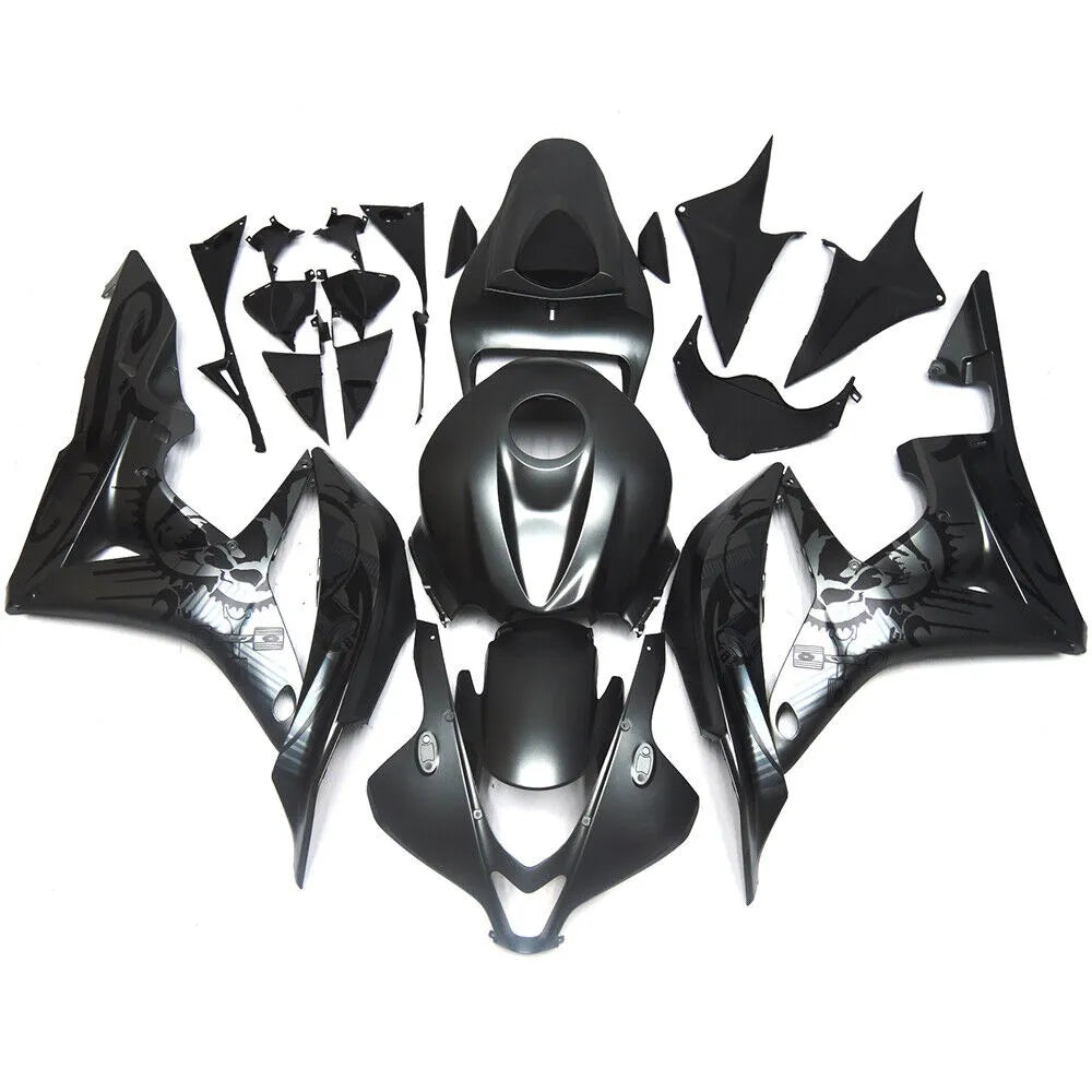 Black Fairing Kit For Honda CBR600RR F5 2007-2008