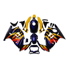 Blue and Yellow Fairing Kit For Honda CBR600F3 1997-1998