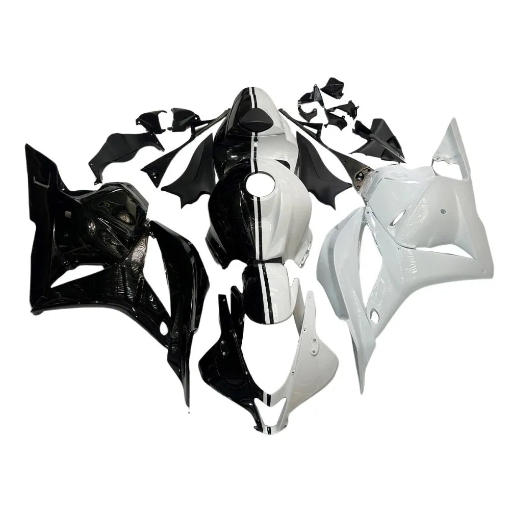 Black and White Fairing Kit For Honda CBR600RR F5 2009-2012