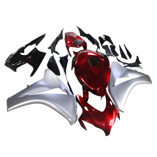 Silver Red Fairing Kit For Honda CBR1000RR 2008-2011
