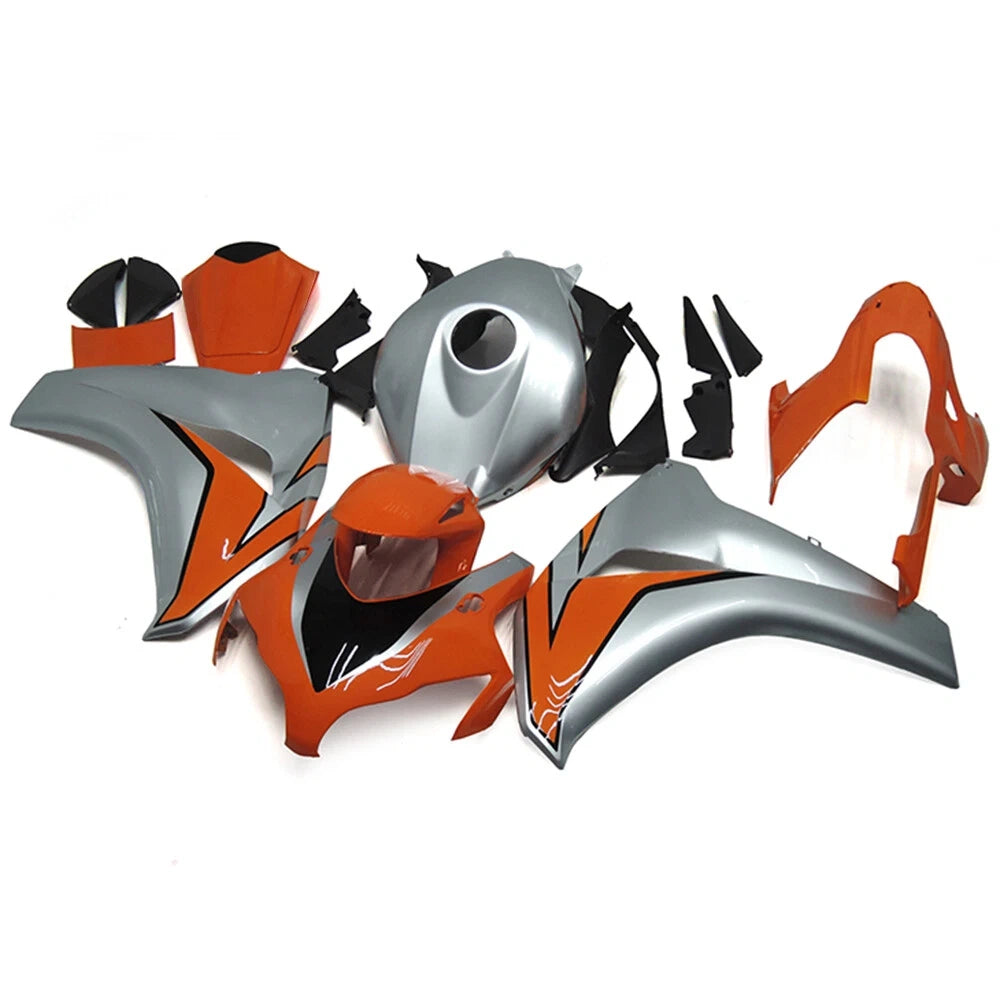 Silver Orange Fairing Kit For Honda CBR1000RR 2008-2011