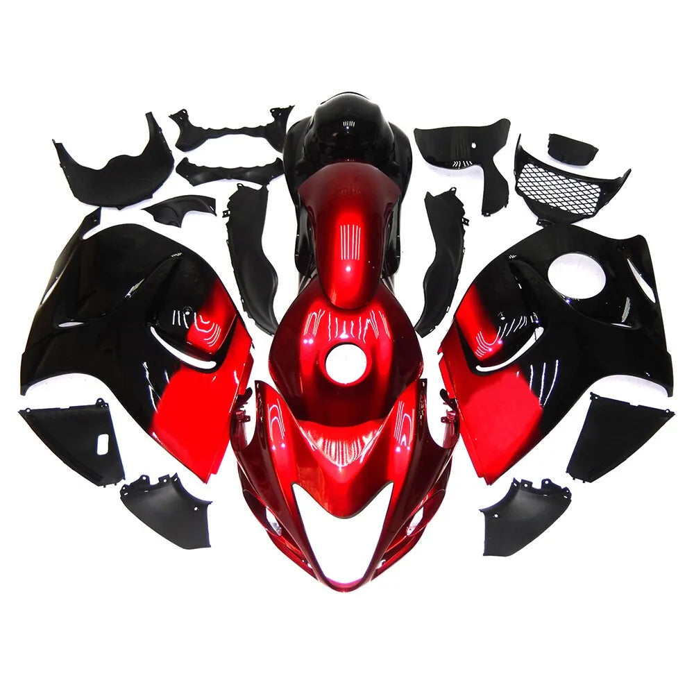 Red Black Fairing Kit For Suzuki GSXR1300 Hayabusa 2008-2020