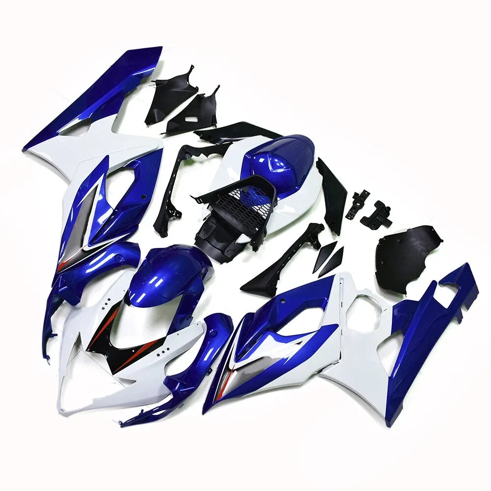 Blue and White Fairing Kit For Suzuki GSXR1000 K5 2005-2006