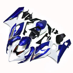 Blue and White Fairing Kit For Suzuki GSXR1000 K5 2005-2006