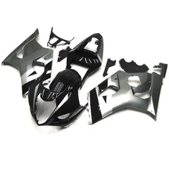 Silver Black Fairing Kit For Suzuki GSXR1000 K3 2003-2004