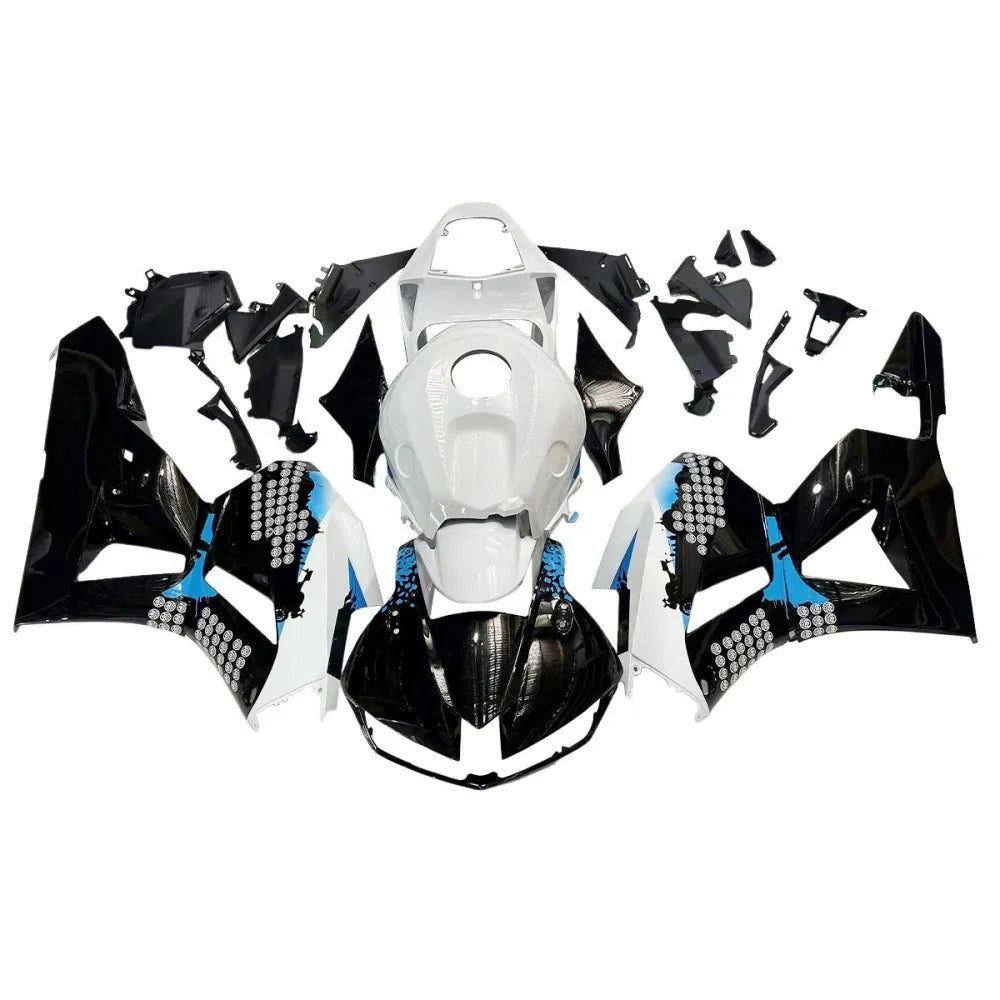 Black and White Fairing Kit For Honda CBR600RR F5 2013-2020