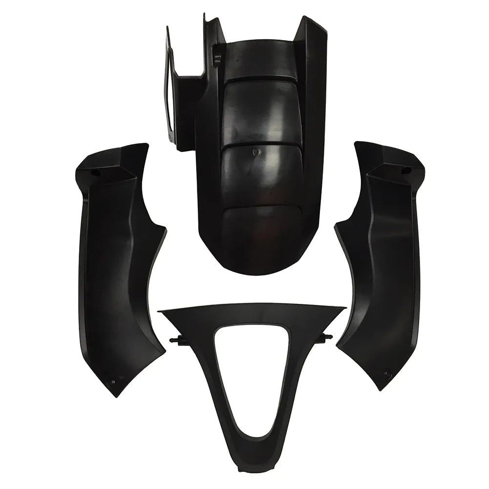 Kawasaki ZX-6R / 636 2003-2004 Plain White tail section fairing detail view 8