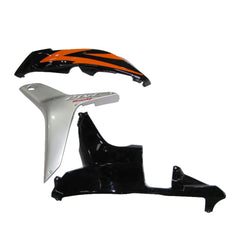 Honda CBR600RR 2007-2008 Orange, Black and Silver Factory-Style fairing kit front view