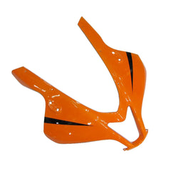 Honda CBR600RR 2007-2008 Orange, Black and Silver Factory-Style fairing kit left side view