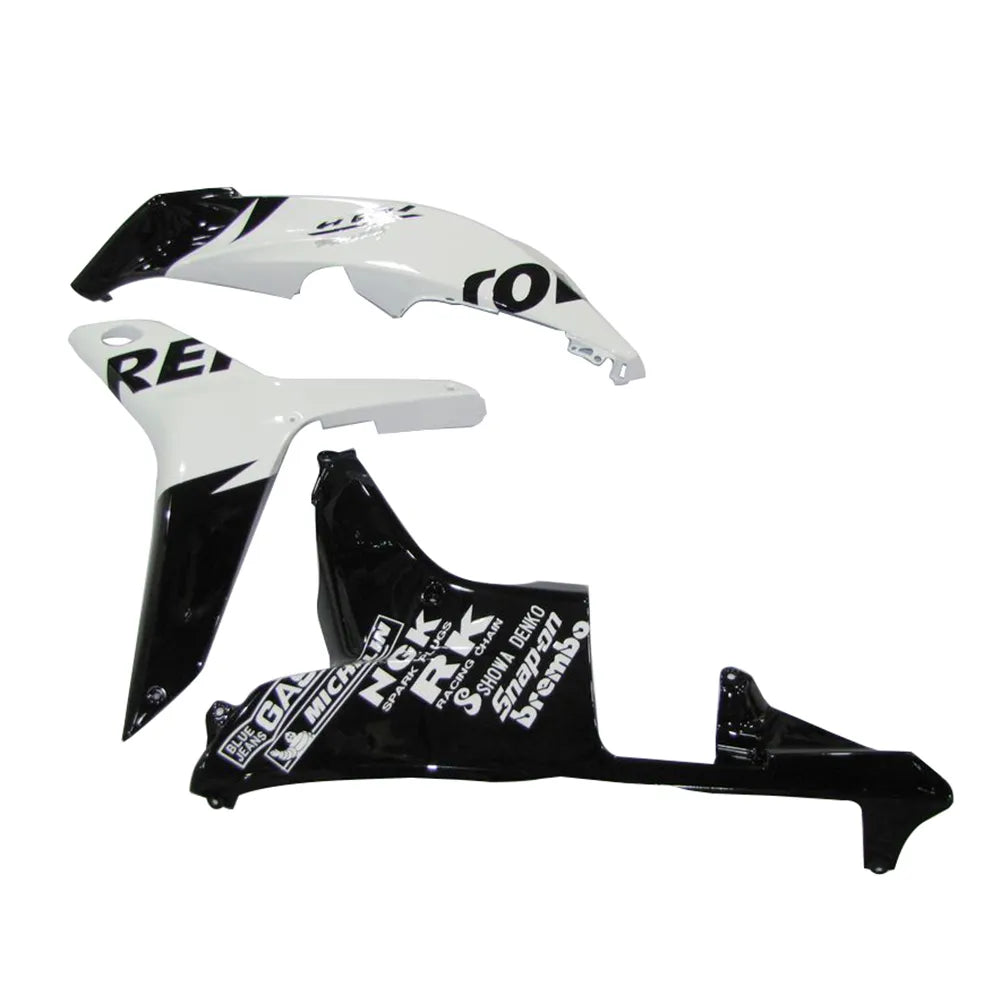 Honda CBR600RR 2007-2008 White and Black Repsol tail section fairing detail view 3