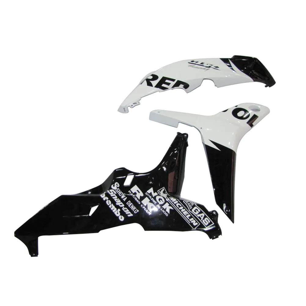 Honda CBR600RR 2007-2008 White and Black Repsol tail section fairing detail view 4