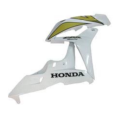 Honda CBR600RR 2007-2008 Pearl White and Gold tail section fairing detail view 4