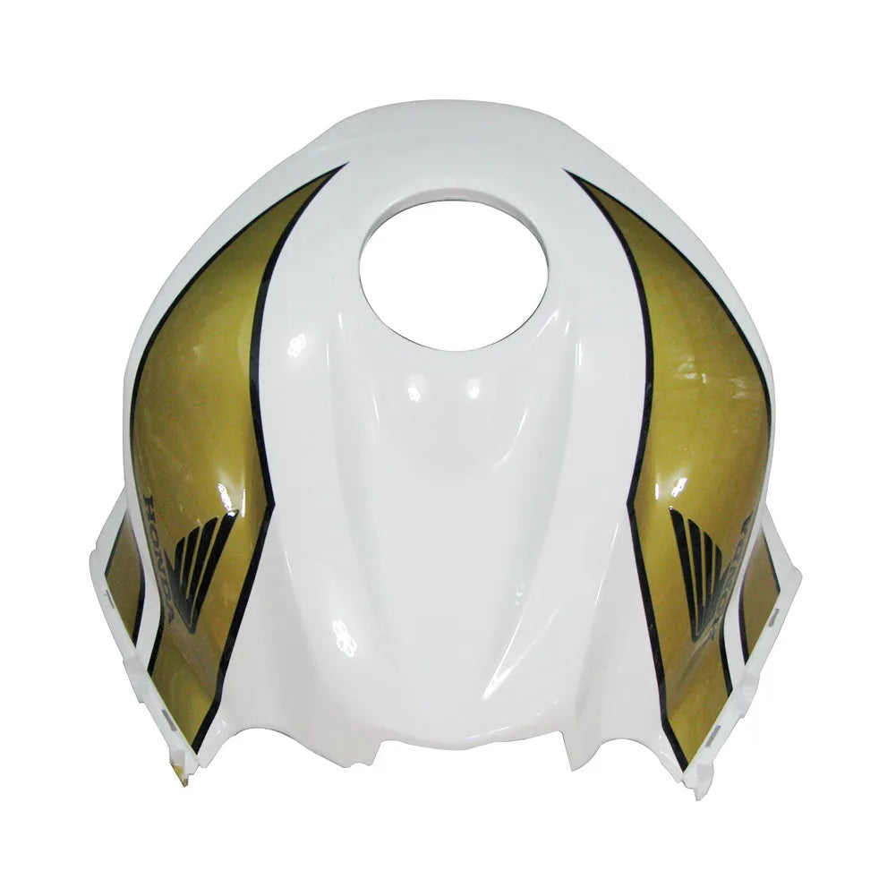 Honda CBR600RR 2007-2008 Pearl White and Gold tail section fairing side view
