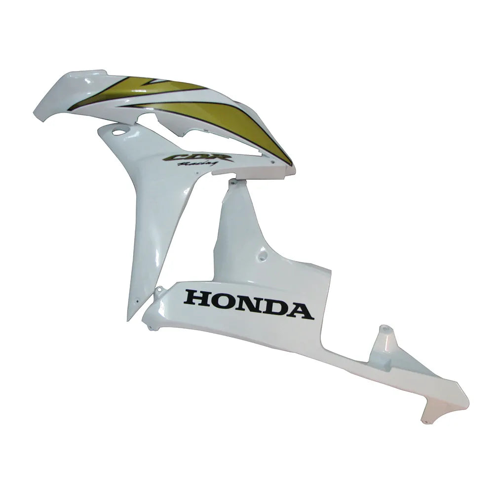 Honda CBR600RR 2007-2008 Pearl White and Gold tail section fairing detail view 3
