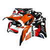 Honda CBR600RR 2007-2008 Red and Orange Classic Repsol Fairing Kit