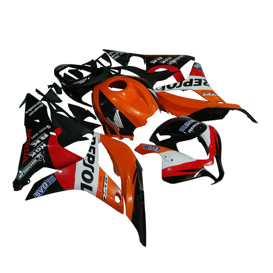 Honda CBR600RR 2007-2008 Red and Orange Classic Repsol Fairing Kit