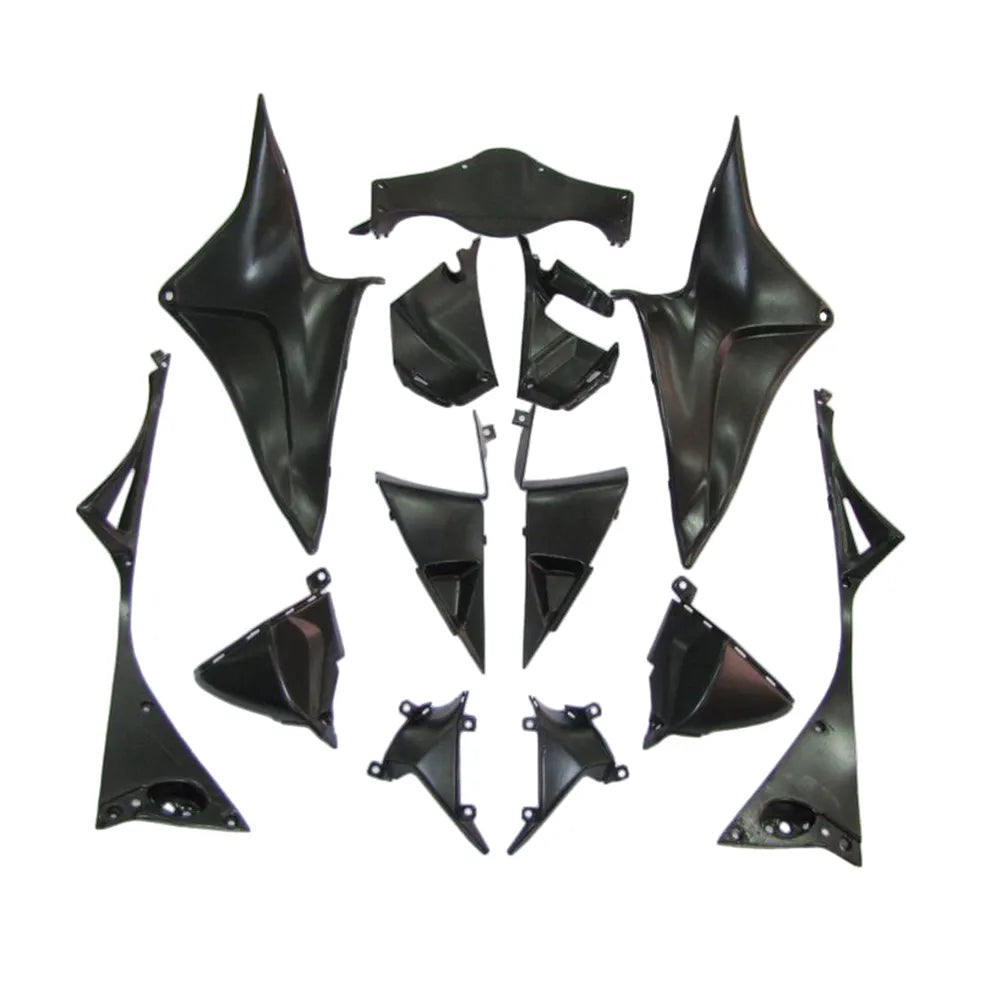 Honda CBR600RR 2007-2008 Black, White and Silver fairing kit front view