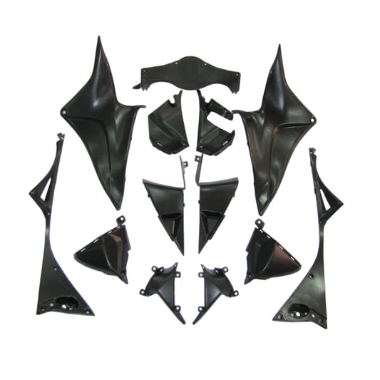 Honda CBR600RR 2007-2008 Black, White and Silver Fairing Kit