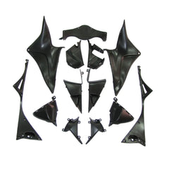 Honda CBR600RR 2007-2008 Black, White and Silver fairing kit front view