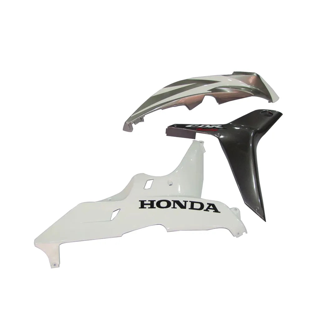 Honda CBR600RR 2007-2008 Black, White and Silver fairing kit left side view