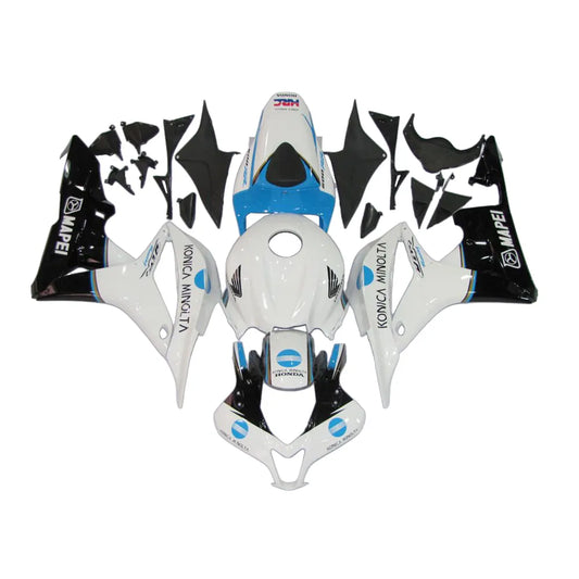 Honda CBR600RR 2007-2008 White Blue Konica Minolta Fairing Kit